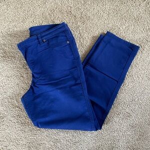 Purple straight leg stretch pants 14
